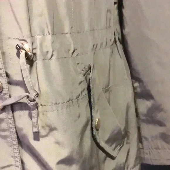 Charter Club Water Resistant hooded,zip/snap/front,elastic waist,pockets jacket - Picture 5 of 11